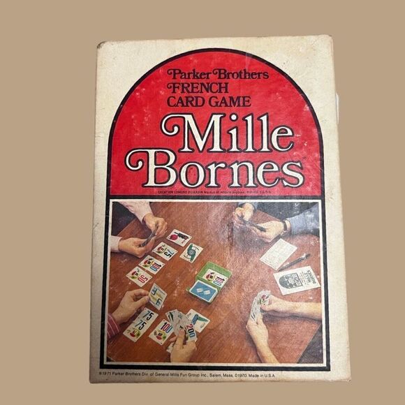 Vintage 1971 Mille Bornes French Card Game Parker Brothers  COMPLETE - Picture 6 of 6